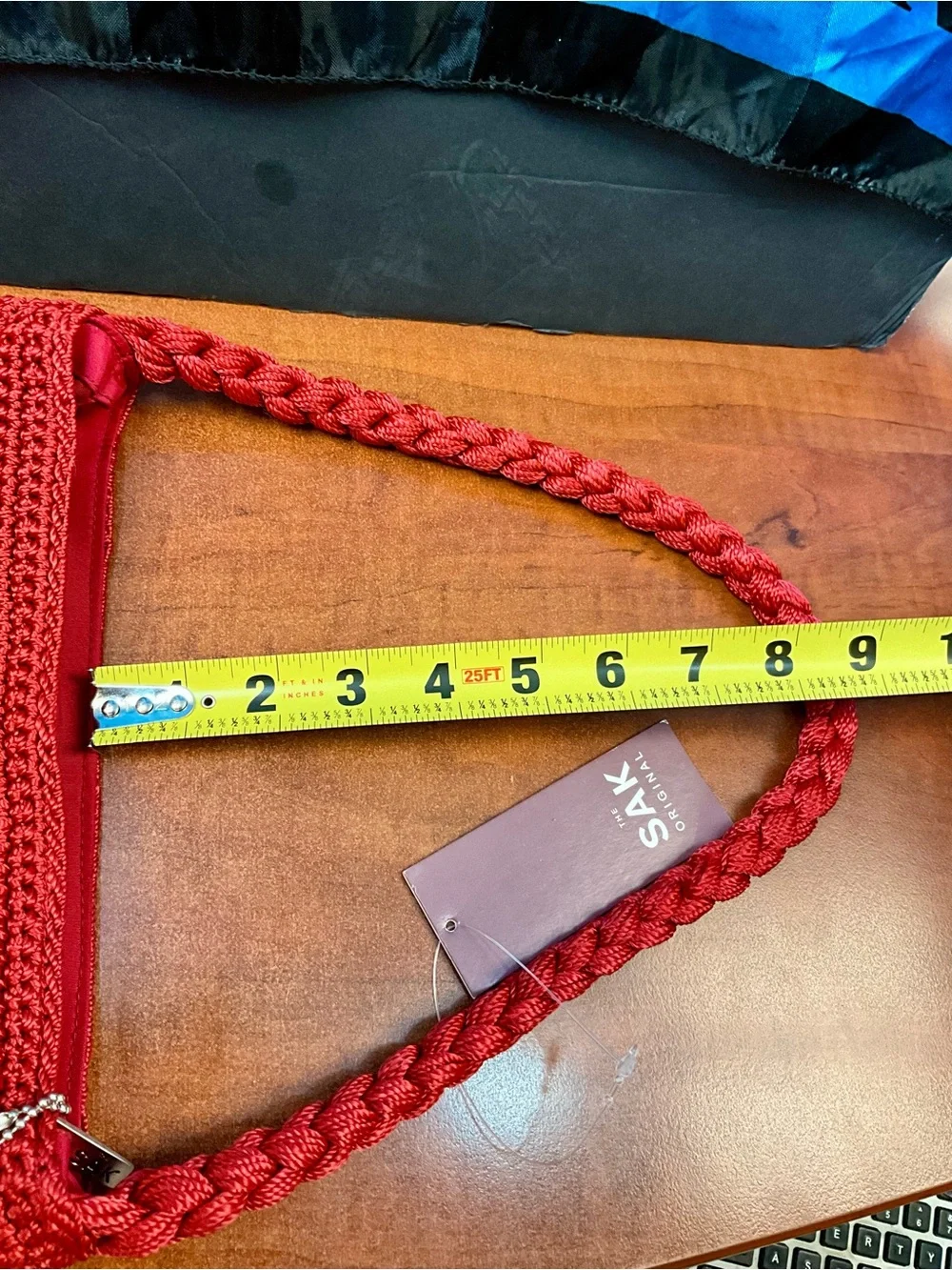 The Sak Red Braided Shoulder Bag
